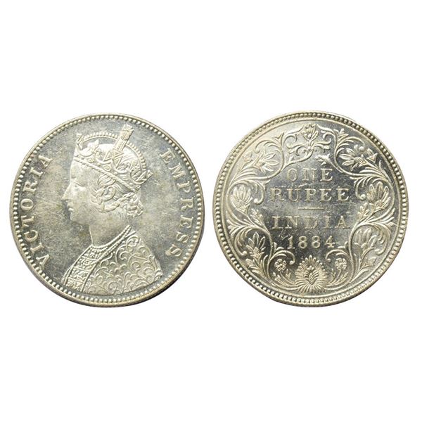 British India, Victoria Empress (1862-1901 AD), Silver Rupee