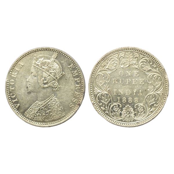 British India, Victoria Empress (1862-1901 AD), Silver Rupee