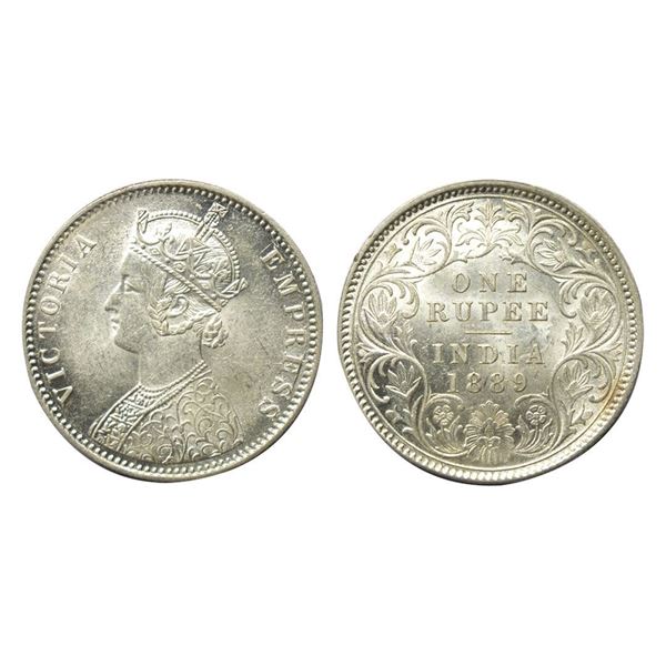 British India, Victoria Empress (1862-1901 AD), Silver Rupee