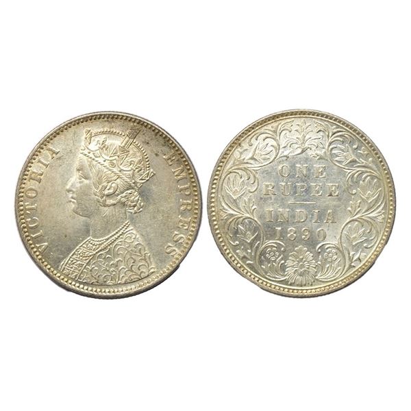British India, Victoria Empress (1862-1901 AD), Silver Rupee