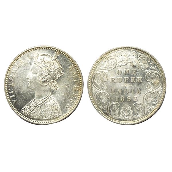 British India, Victoria Empress (1862-1901 AD), Silver Rupee