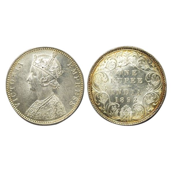 British India, Victoria Empress (1862-1901 AD), Silver Rupee