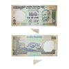 Image 1 : 100 Rupees, Gandhi Issue, 2008, Signed by Subbarao, error extra paper cutting and printing