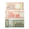 Image 1 : Group of 3 Notes, 10  Rupees, 20 Rupees, 500 Rupees, Vertical Misaligned cutting error