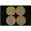 Image 2 : 4-SILVER BARBER DIMES: 1905-S, 06-S, 07 & 1916-S