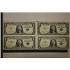 Image 1 : 4-CRISP  EF/UNC US $1 SILVER CERTIFICATES: 1957,