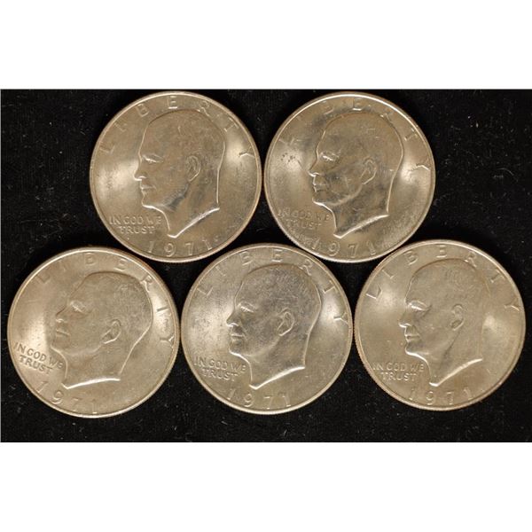 5-1971 IKE DOLLARS UNC