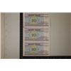 Image 1 : 3-2000 BELARUS 10 RUBLE BILLS CRISP UNC &