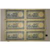 Image 2 : 6-1952 EGYPT 1 POUND BILLS ''TUTANKHAMEN" ON