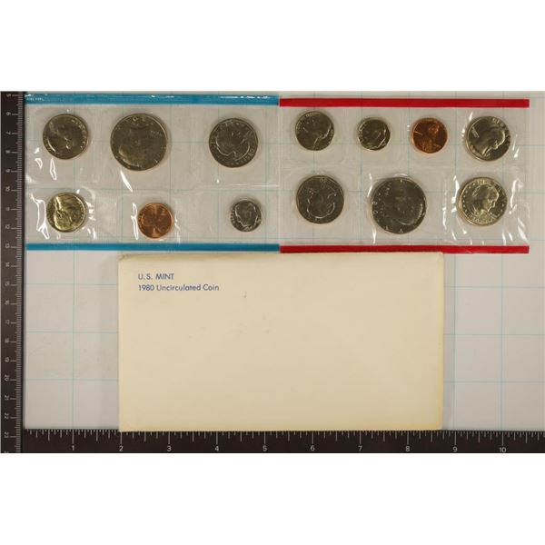 1980 US MINT SET (UNC) P/D/S (WITH ENVELOPE)