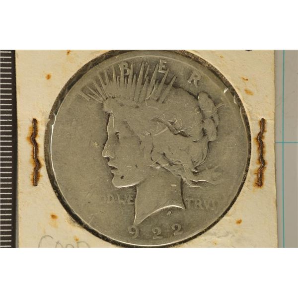 1922-S PEACE SILVER DOLLAR