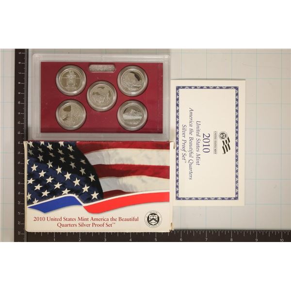 2010 SILVER US 50 STATE QUARTERS PROOF SET WITH