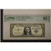 Image 1 : 1957 US $1 SILVER CERTIFICATE PMG GEM UNC 65
