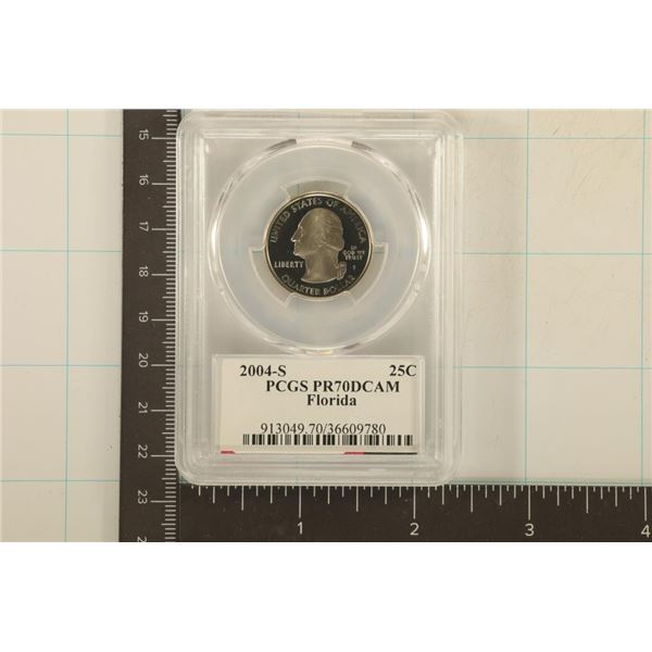 2004-S FLORIDA QUARTER PCGS PR70 DCAM