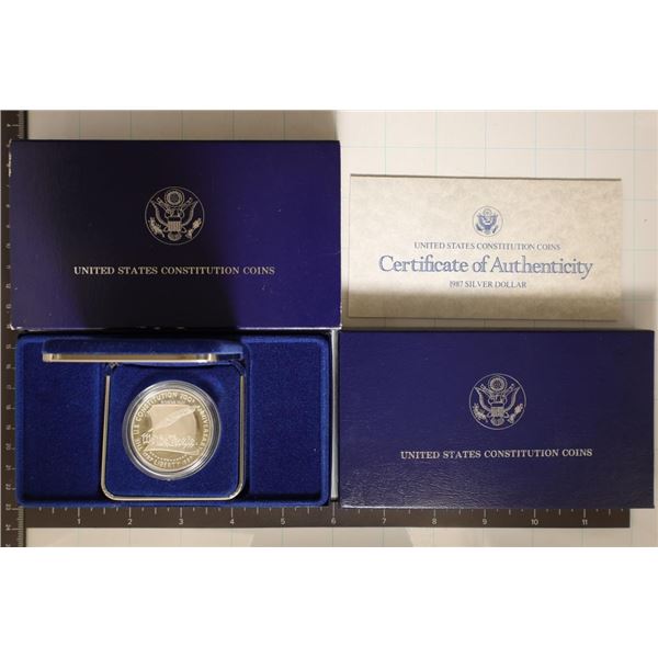 1987-S PROOF SILVER DOLLAR CONSTITUTION 200TH