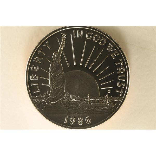 1986-S PF US STATUE OF LIBERTY HALF DOLLAR