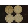 Image 2 : 4 SILVER CANADA 25 CENTS: .6 OZ. ASW TOTAL