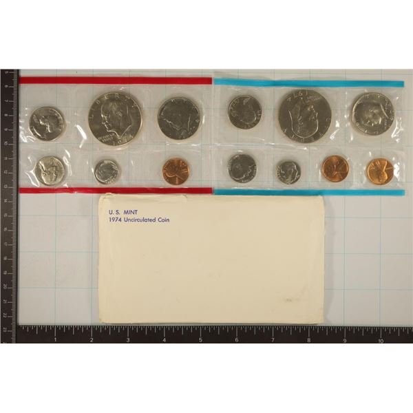 1974 US MINT SET (UNC) P/D/S (WITH ENVELOPE)
