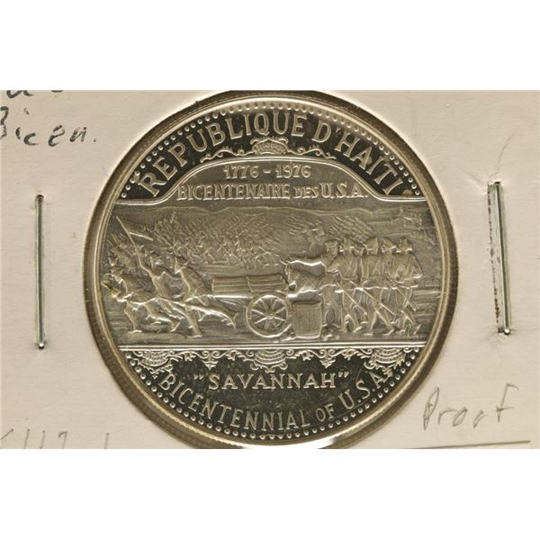 1974 REPUBLIC OF HAITI .925 SILVER 25 GOURDES