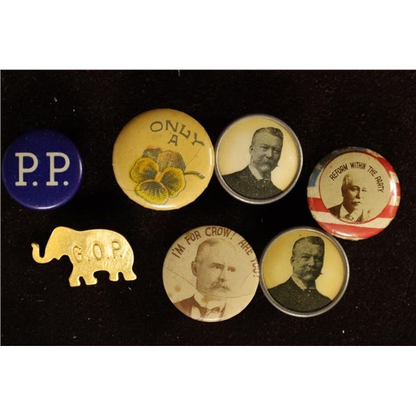 7 VINTAGE POLITICAL BUTTONS: REFORM WITHIN THE