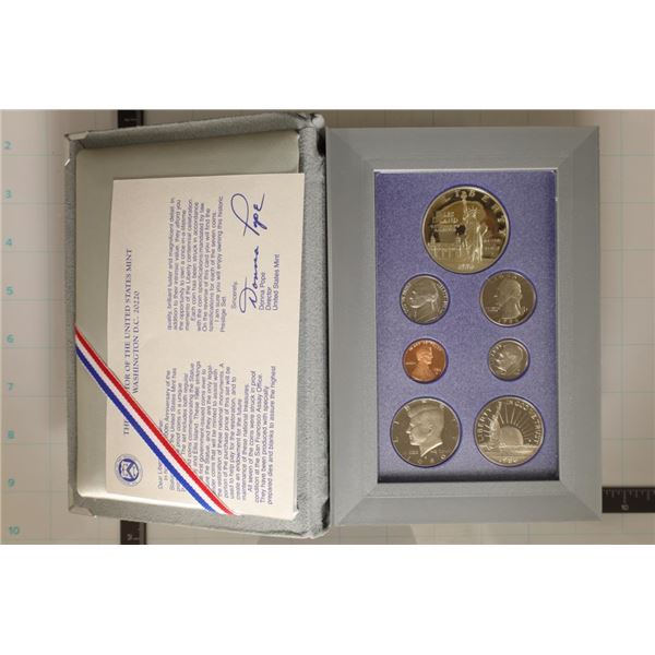 1986 US PRESTIGE PROOF SET STATUE OF LIBERTY