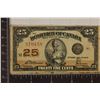 Image 1 : 1923 DOMINION OF CANADA 25 CENT FRACTIONAL BILL