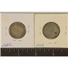 Image 2 : 1917 & 1922 GREAT BRITAIN SILVER 1 SHILLINGS: .258