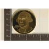 Image 1 : 1.32 TROY OZ 24KT GOLD OVER STERLING SILVER ROUND