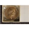 Image 1 : 8.1 OZ. SOLID BRASS ABRAHAM LINCOLN ROUND