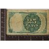 Image 2 : 1874 TWENTY FIVE CENT US FRACTIONAL CURRENCY