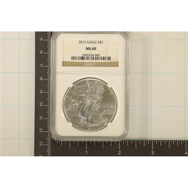 2012 AMERICAN SILVER EAGLE NGC MS69