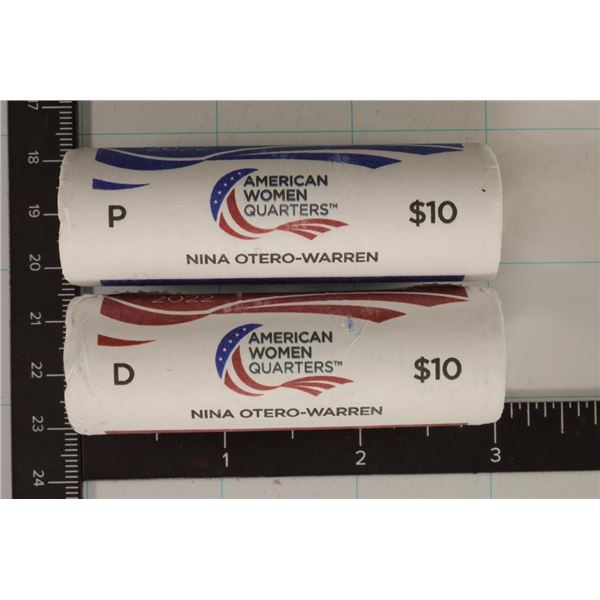 2022-P & D NINA OTERO-WARREN BU $10 ROLLS OF