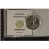 Image 1 : 2020 AMERICAN SILVER EAGLE BRILLIANT UNC IN HARD