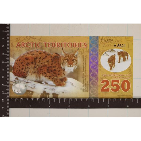 2017 ARCTIC TERRITORIES 250 POLAR DOLLARS CU