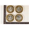 Image 1 : 4-CASINO $10 SILVER TOKENS (UNC): CAESAR'S TAHOE