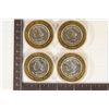 Image 2 : 4-CASINO $10 SILVER TOKENS (UNC): CAESAR'S TAHOE