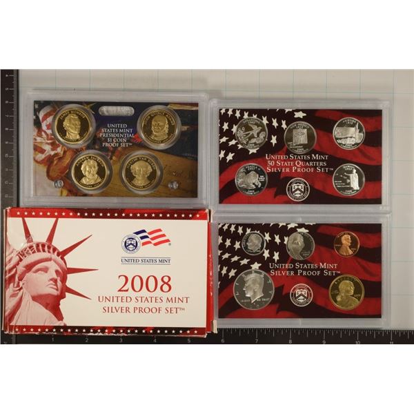 2008 US SILVER PROOF SET (WITH BOX) AND