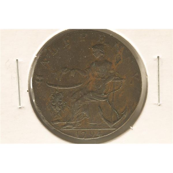 1794 CONDER TOKEN. THEY R MOSTLY 18TH CENTURY