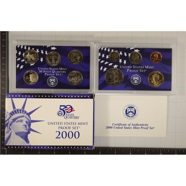 2000 US PROOF SET (WITH BOX) AND