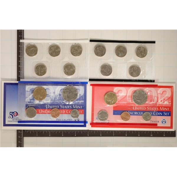 2002 US MINT SET (UNC) P/D (WITH ENVELOPE)