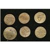 Image 2 : 6 SILVER DIME SIZED OTTOMAN EMPIRE PARA COINS: