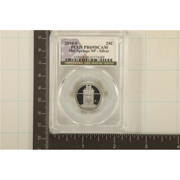 2010-S SILVER HOT SPRINGS QUARTER PCGS PR69 DCAM