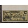 Image 1 : 1902 LARGE SIZE US $10 NATIONAL CURRENCY THE