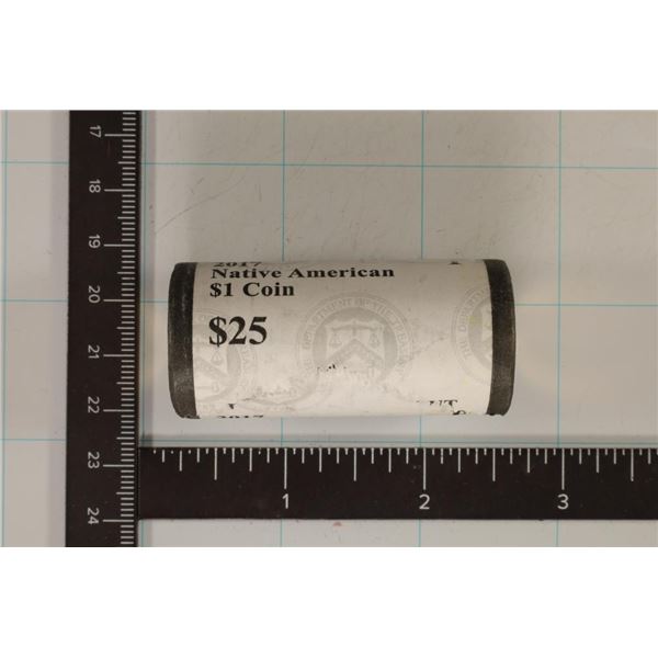 2017-P NATIVE AMERICAN $25 ROLL OF BU DOLLARS
