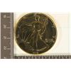 Image 1 : GOLD PLATED 1988 AMERICAN SILVER EAGLE 1 OZ SILVER