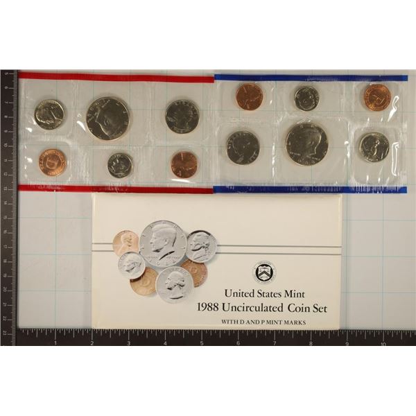 1988 US MINT SET (UNC) P/D (WITH ENVELOPE)