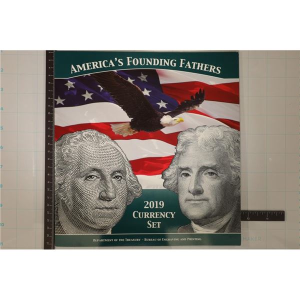 2019 AMERICAS FOUNDING FATHERS CURRENCY SET