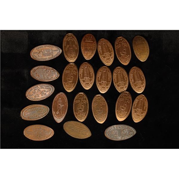 22 ELONGATED CENT LINCOLN CENTS: 1992