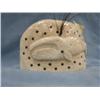 Image 3 : Relief Carved Walrus Jaw -  Inset w/ baleen - Carving of a whale.  By. Craig Niksik 4in X 3in   (2)
