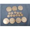 Image 1 : Lot of 7 Morgan Silver Dollars dated 1921, and 11 Mercury Dimes (2)